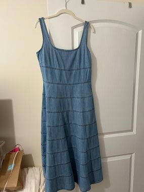 Loft cotton denim dress